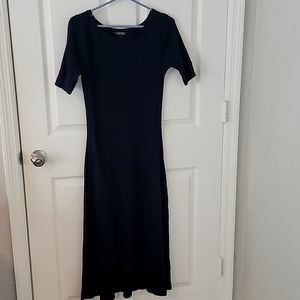 Navy Lauren Ralph Lauren Long Midi Dress